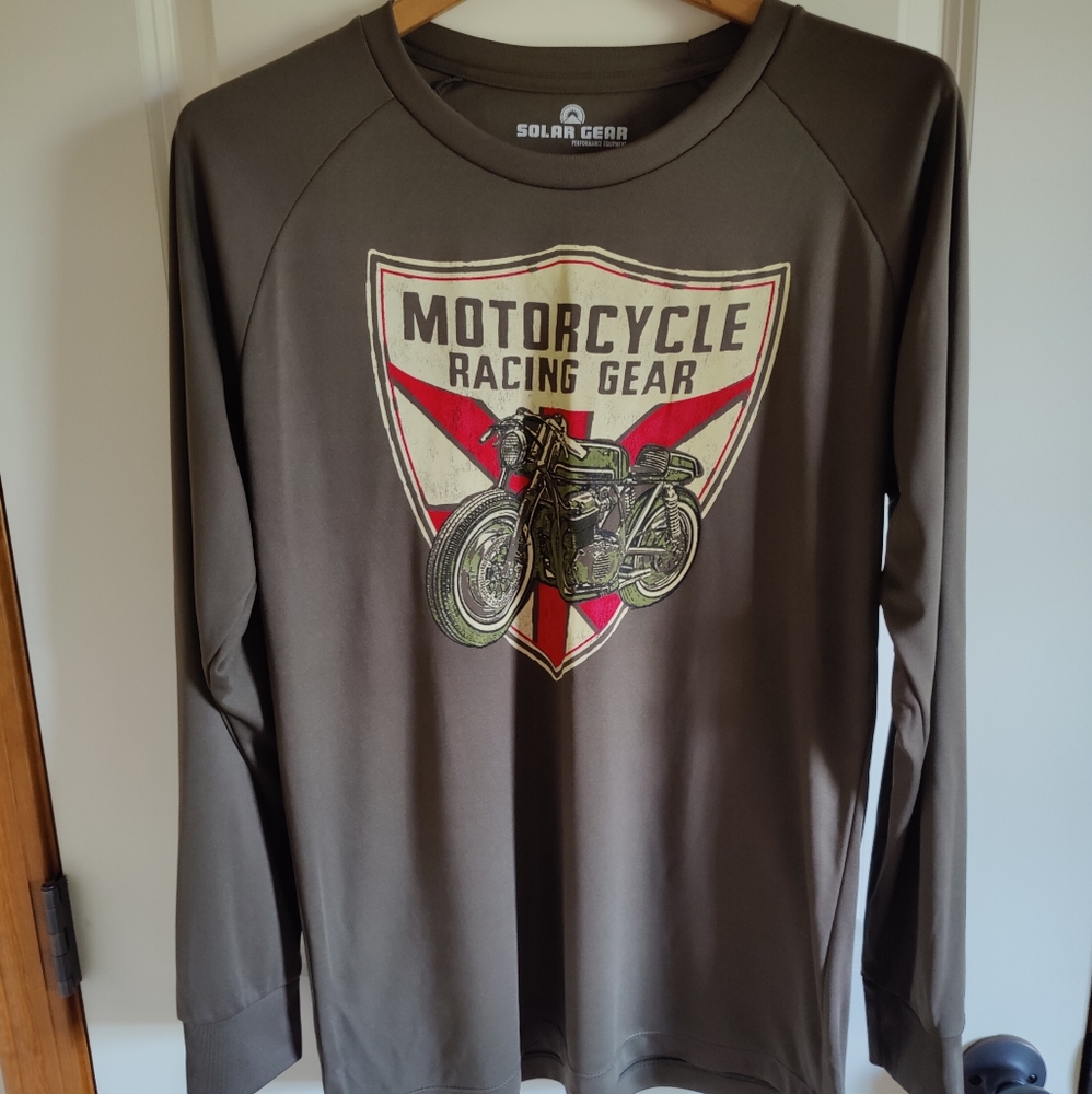 Solar Gear Performance Equipment Long sleeve men/women shirt Small Green/Brown